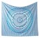 Popular Handicrafts Tapestry Wall Hanging Hippie Mandala Bohemian Hippy Intricate Indian Tapestries Bedspread 90 x 108 Inches (230cm x 270cm) Blue Ombre