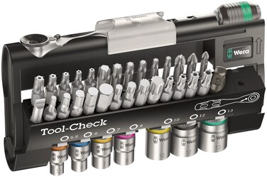 TOOL-CHECK AUTOMOTIVE 1 BITS ASSORTMENT RATCHET + SOCKETS
