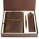 Leather Bound Journal for Men and Women, Handmade Gift Set with Genuine Leather Bookmark and Stylish Pen, Vintage and Classic, Notebook, Sketchbook, Planner, Journal and Diary (300 Pages) (8x6")