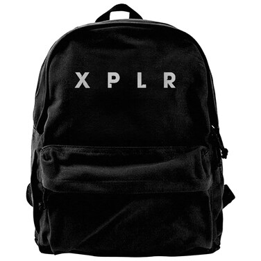 Sam Backpacks Xplr Colby 16" High BY 12" Wide Black Canvas Daypacks
