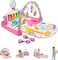 Fisher-Price Baby Gift Set Deluxe Kick &amp; Play Piano Gym &amp; Maracas, Playmat &amp; Musical Toy with Smart Stages Learning Content Plus 2 Rattles [Amazon Exclusive]