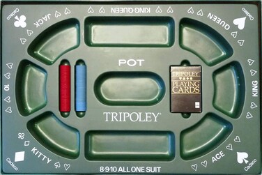 TRIPOLEY: The Original Game of Hearts, Poker and Michigan Rummy..(1968) by CADACO, Inc.