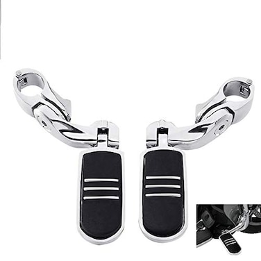 32mm 1 1/4" Highway Engine Guard Bar Highway Footpegs Mount Kit Fits For Harley Touring Road King Street Glide Road Glide Electra Glide Softail Sportster Dyna with 1.25" Engine Guards