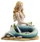 Veronese Design 6 3/4 Inch Enchanted Song Mermaid Sitting on The Ocean Floor Resin Hand Painted Statue