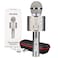 Mockins Silver Bluetooth Karaoke Microphone for Kids with Built in Bluetooth Microphone Wireless Speaker  Wireless Microphone Karaoke Compatible with iOS &amp; Android   All-in-One Karaoke Mic