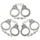 ArtCreativity 10.5 Inch Metal Handcuffs for Kids - Pack of 3 - Steel Pretend Play Toy Hand Cuffs with 2 Keys - Fun Party Favor, Stage or Costume Prop, Goody Bag Filler, Gift for Boys and Girls