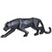 FJWYSANGU Abstract Leopard Statues Panther Sculpture Hand Craved Animal Resin Modern Home Decoration Big Black