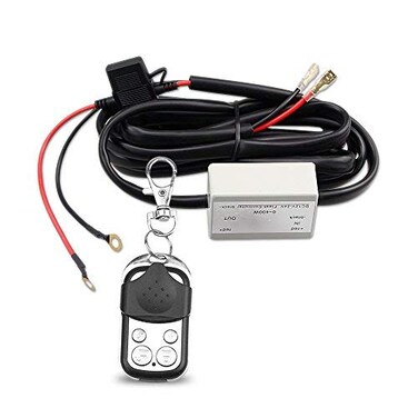LEADTOPS Heavy Duty LED Light Bar 400Watts Load Wiring Harness Wireless Strobe Wiring Kit ON-OFF-Strobe RF Remote Control Switch for 12V Car Truck Work Light Driving Light