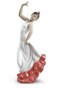 NAO Spanish Art (White-Red). Porcelain Flamenco Figure.