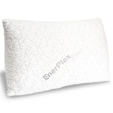 EnerPlex Memory Foam Pillows - Pack of 1 Adjustable, Queen Size Pillows for Sleeping w/Extra Foam - Machine Washable Firm Pillow