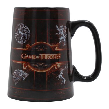 Official Licensed Game of Thrones Rustic Sigil Ceramic Tankard Mug