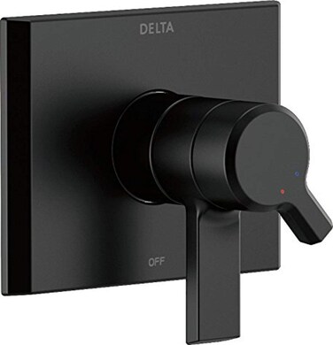 Delta Faucet Pivotal 17 Series Dual-Function Shower Handle Valve Trim Kit, Matte Black T17099-BL (Valve Not Included)