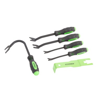 OEMTOOLS 25301 6 Piece Car Trim Removal Tool Kit, Auto Trim Removal Tool Kit for Upholstery and Clip Removal, Rubberized Pry Tool Comfort Grip Handles, Door Panel Removal Tool