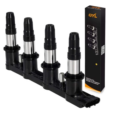QYL Ignition Coil Pack Replacement for L4 1.6 1.8 Chevy Cruze Aveo 5 Aveo5 Sonic Pontiac G3 2007 2008 2009 2010 2011 2012 2013 2014 2015 1.6L 1.8L C1646 UF620 25186687