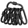 Locking Carabiner Clip, Vonpri Caribeaner Clips D Ring Spring Snap Key Chain Hook 3" Screw Gate Hook Travel Aluminum Carabiners