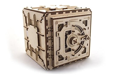 UGEARS Model Safe Kit   3D Wooden Puzzle   DIY Mechanical Safe
