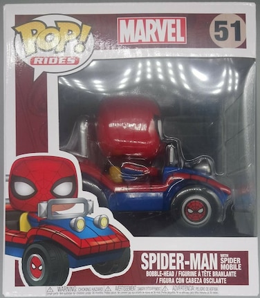 Funko - Marvel Figurines - Spider-Mobile Exclusive Rides Pop 15 cm - 0889698297240