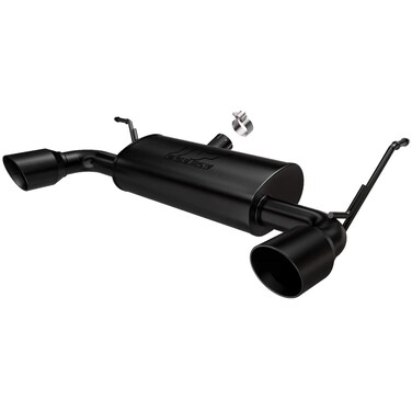 MagnaFlow Performance Exhaust System 15160: Axle-Back, Street Series, For 2007-2017 Jeep Wrangler, For 2018 Jeep Wrangler JK, Black Coated, Dual Split Rear Exit