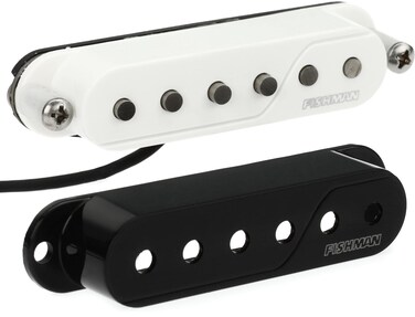 Fishman Fluence Single Width Single Coil Sized Multivoice Pickup - Black and
