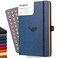 Dingbats A5 Wildlife Notebook Journal Hardcover, Cream 100gsm Ink-Proof Paper, 6.1 x 8.5 inches, 192 pages (Blue Whale, Squared)