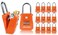 1500 Key Lock Box with Code, Lockbox for Keys Outdoor, Realtor Lock Box for Short-Term Rentals, Holds 5 Keys (12 Pack, Orange)
