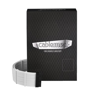 CableMod RT-Series Pro ModMesh Sleeved Cable Kit for ASUS/Seasonic/Phanteks Revolt (White)
