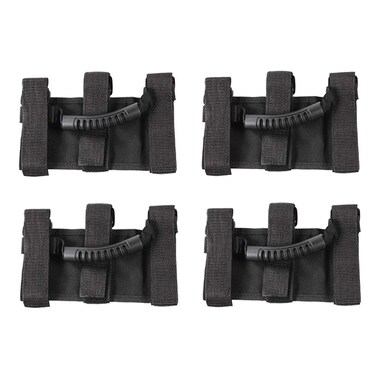 Savadicar 4X Roll Bar Grab Handles Grip Handle Compatible with 1955-2023 Jeep Wrangler YJ CJ TJ JK JKU JL JLU &amp; Gladiator JT Sports Sahara Freedom Rubicon &amp; Unlimited X, Interior Accessories, Black
