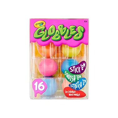 Crayola Globbles Squish Toys (16ct), Sticky Stress Ball for Adults &amp; Kids, Calming Sensory Fidget Toys, Stress Relief Gifts, Easter Basket Stuffers