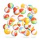 Top Race Mini Beach Balls Bulk - 5 Inch Inflatable Balls for Summer Party, Ocean Party Decorations, Pool Toys for Kids - Set of 25 Rainbow Beach Balls for Birthdays, Beach Days, Pool, Hawaiian Party