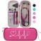 BOVKE Travel Carrying Case Compatible with 3M Littmann Classic III,MDF Acoustica Deluxe Stethoscopes - Extra Room for Medical Bandage Scissors EMT Trauma Shears and LED Penlight, Raspberry