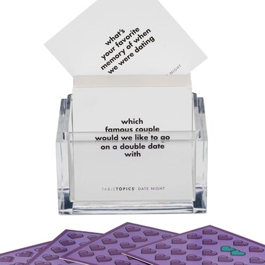 TableTopics Date Night - 135 Conversation Cards for Couples, Fun Game for Date Night to Spark New &amp; Exciting Conversations &amp; Memories, Great Gift for Couples &amp; Valentine&rsquo;s Day