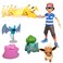 Pok&eacute;mon Battle Figure Multi Pack Toy Set with Launching Action - Generation 1 - Includes Ash, Pikachu, Eevee, Bulbasaur, Ditto &amp; Zubat - 6 Pieces - Ages 4+