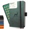 Dingbats* Wildlife A6 Lined Pocket Notebook - PU Leather Hardcover - Small Writing Journal for Work, Travel - Pocket, Elastic Closure, Bookmark