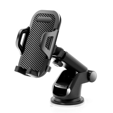 Car Phone Mount, Dashboard &amp; Windshield Cell Phone Holder Stand with One-Touch Design 360&deg; Rotation for All Smartphones