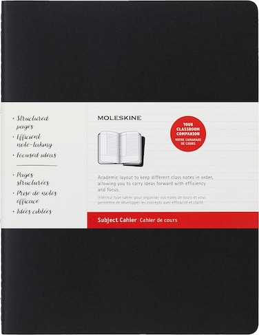 Moleskine Cahier Journal, Soft Cover, XXL (8.5" x 11") Subject Cahier, Black/Kraft Brown, 160 Pages (Set of 2)