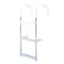 DotLine Boat Aluminum 3 Step Ladder 11" Hooks Center to Center for Gunwales 10" or Less