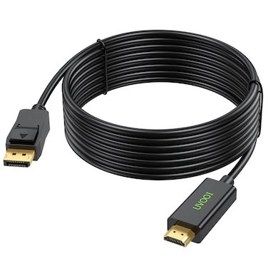 DisplayPort to HDMI Cable 15 feet, Display Port (DP) to HDMI Male to Male Adapter Cable 1080P HDTV - Gold-Plated