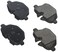 BOSCH BE1473H Blue Semi-Metallic Disc Brake Pad Set With Hardware - Compatible With Select BMW 528i, 528i xDrive, 530i, 530i xDrive, 535d, 535d xDrive, 535i, 535i xDrive, i8, X3, X4, Z4 + More; REAR
