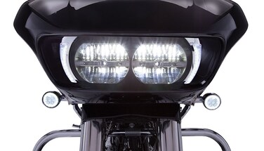Fang&reg; Headlight Bezels for Harley Davidson Road Glide (Chrome)