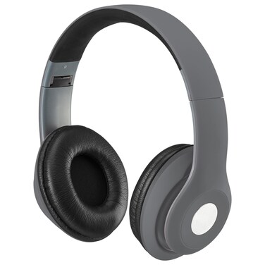 Bluetooth Over-The-Ear Headphones with Microphone (Matte Gray)