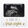 Tiny Ideas Love at First Sight Sonogram Picture Frame, Gender Neutral Ultrasound Keepsake, Ideal Pregnancy Gift, Baby Shower and Nursery Decor, 4&rdquo; x6&rdquo; Photo Insert, Gold, Silver And White