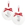 Pearhead Babyprints Baby's First Handprint or Footprint Ornament Kit, Easy No-Bake DIY Clay Impression Kit, Christmas Baby Gift, Baby Keepsake Ornament, Pack of 2
