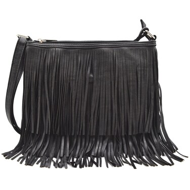 Western Cowgirl Fashion Style Leather Fringe Crossbody Handbags Women Purse Country Everyday Shoulder Bag