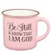 Christian Art Gifts Pink Camp Style Ceramic Coffee Mug &ndash; 13 oz. Microwave and Dishwasher Safe Inspirational Scripture Coffee and Tea Mug for Women with Bible Verse: Be Still and Know - Psalm 46:10