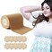 Cindy's Tape Boob Tape 3 inch Wide Plus Boobytape for Breast Lift Adhesive Bra Tape with Nipple Covers for Large Big DD Cup up Size,Body Tape for Chest Support,Waterproof.Push in All Dress