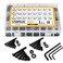 VIGRUE 570Pcs M5 M4 M3 Button Head Socket Cap Screws Bolts Nuts Washers Assortment Kit, Black Small Metric Screws Set Assortment, 10.9 Grade Alloy Steel