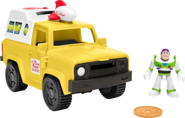 Fisher-Price Imaginext Preschool Toy Disney Pixar Toy Story Buzz Lightyear Figure &amp; Pizza Planet Truck for Pretend Play Kids Ages 3+ Years