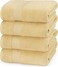 Utopia Towels 4 Pack Bath Towels Set, (27 x 54 Inches) 100% Ring Spun Cotton, Quick Dry, Highly Absorbent, Soft Feel Towels, Perfect for Daily Use (Beige)