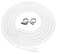 Silicone Tubing, Home Brewing and Winemaking Silicone Tubing, 10mm(3/8 inch) ID x 13mm(1/2 inch) OD, 10 ft, High Temp Food Grade Tube, Flexible Hose Pipe with Stainless Worm Gear Hose Clamps