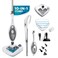 Steam and Go 10-in-1 Steam Mop - Floor Steamer with Detergent Chamber and Detachable Handle for Tile Grout, Clothes, Furniture, Hardwood, Upholstery, &amp; Carpet, Handheld Steam Cleaner for Home Use